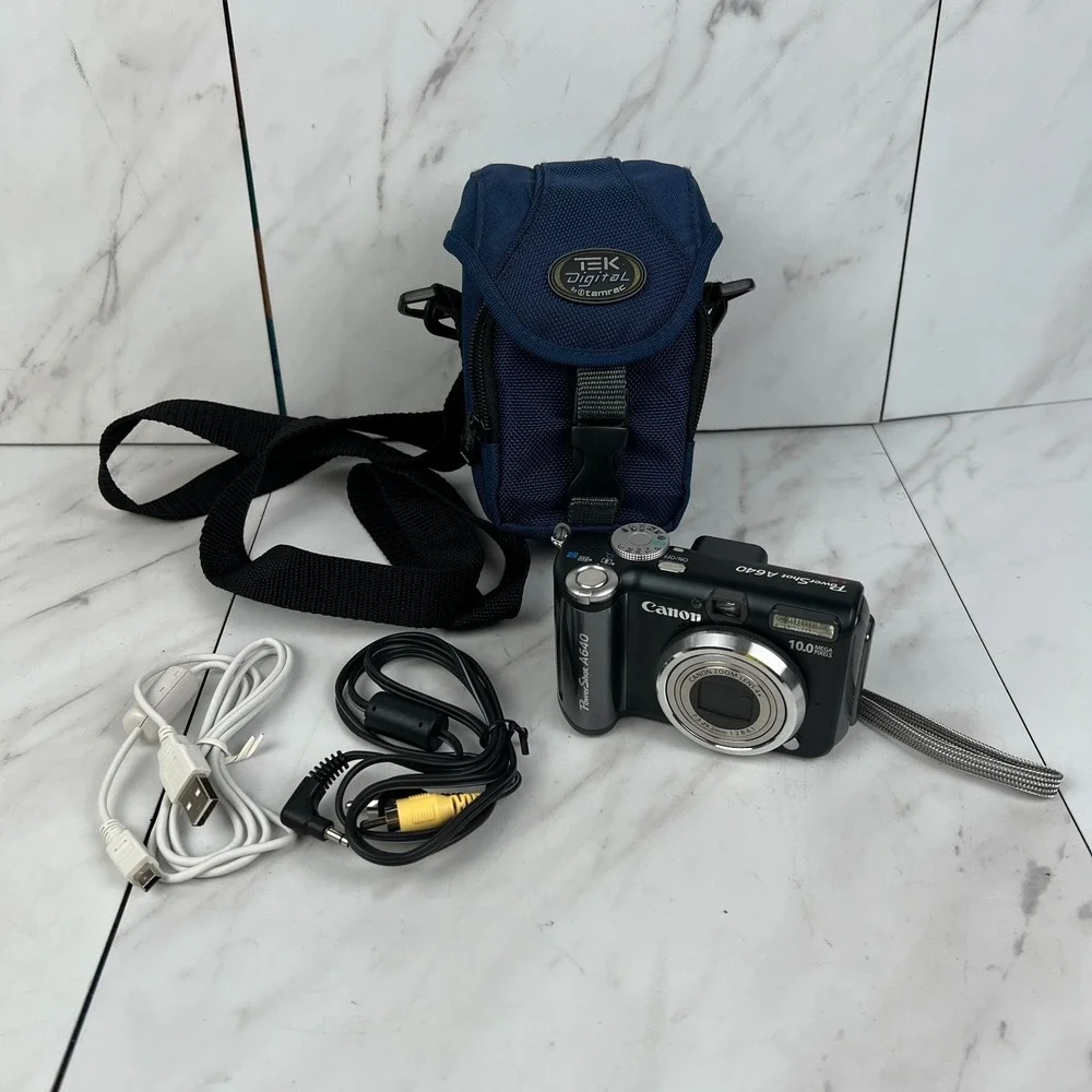 Canon PowerShot A640 10MP Black Digital Camera with 4X Optical Zoom - Tested